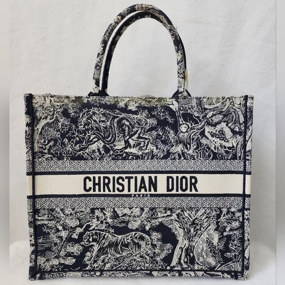 Auth Dior Book Tote Large Bag - Picture 3 of 14